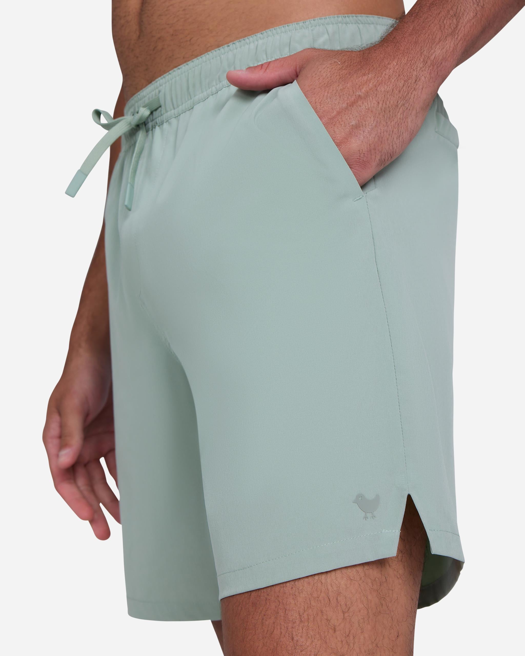 Active Short - Washed Sage-Men's Shorts-Bad Birdie