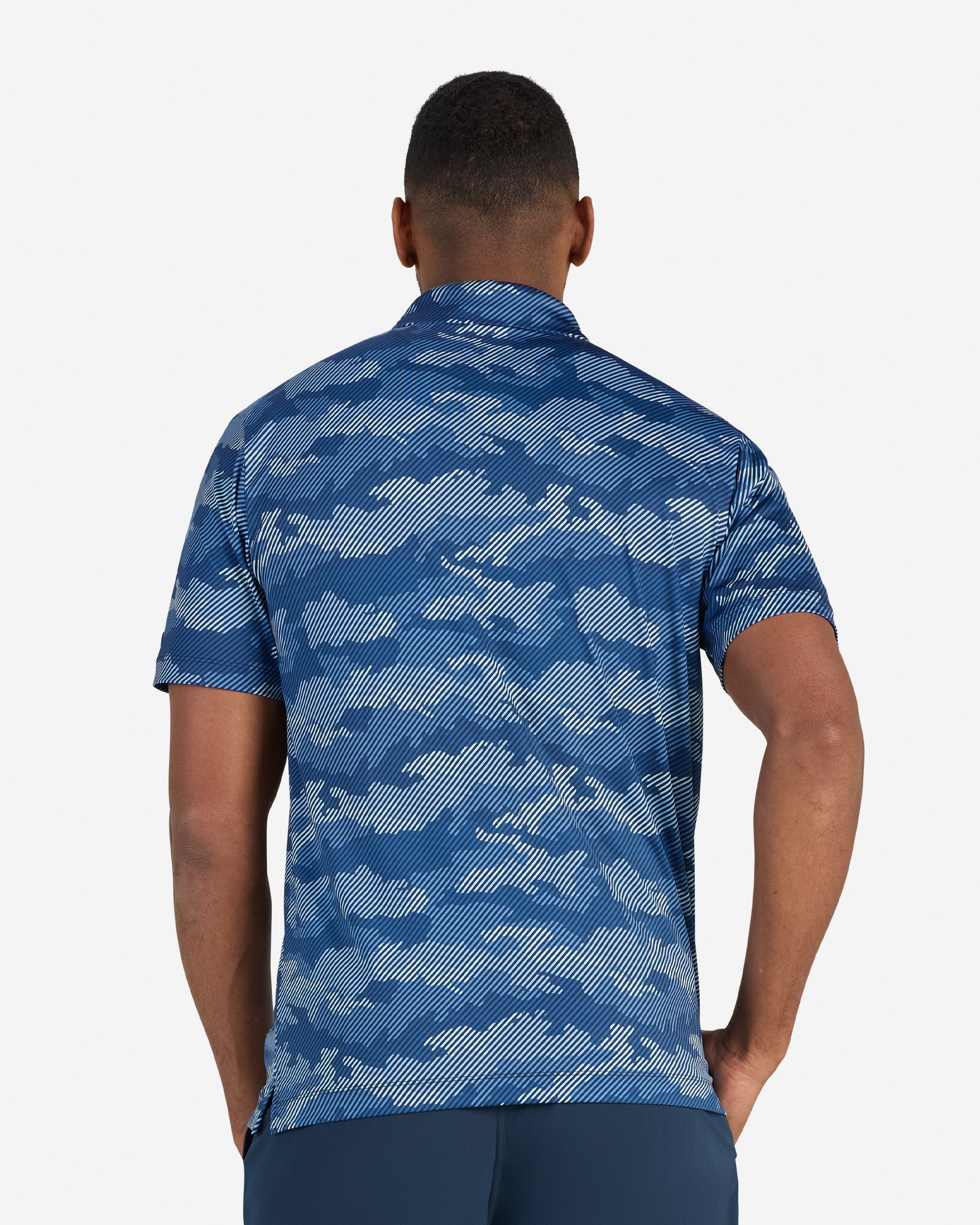 Men's Frostbite - Azure-Men's Polo-Bad Birdie