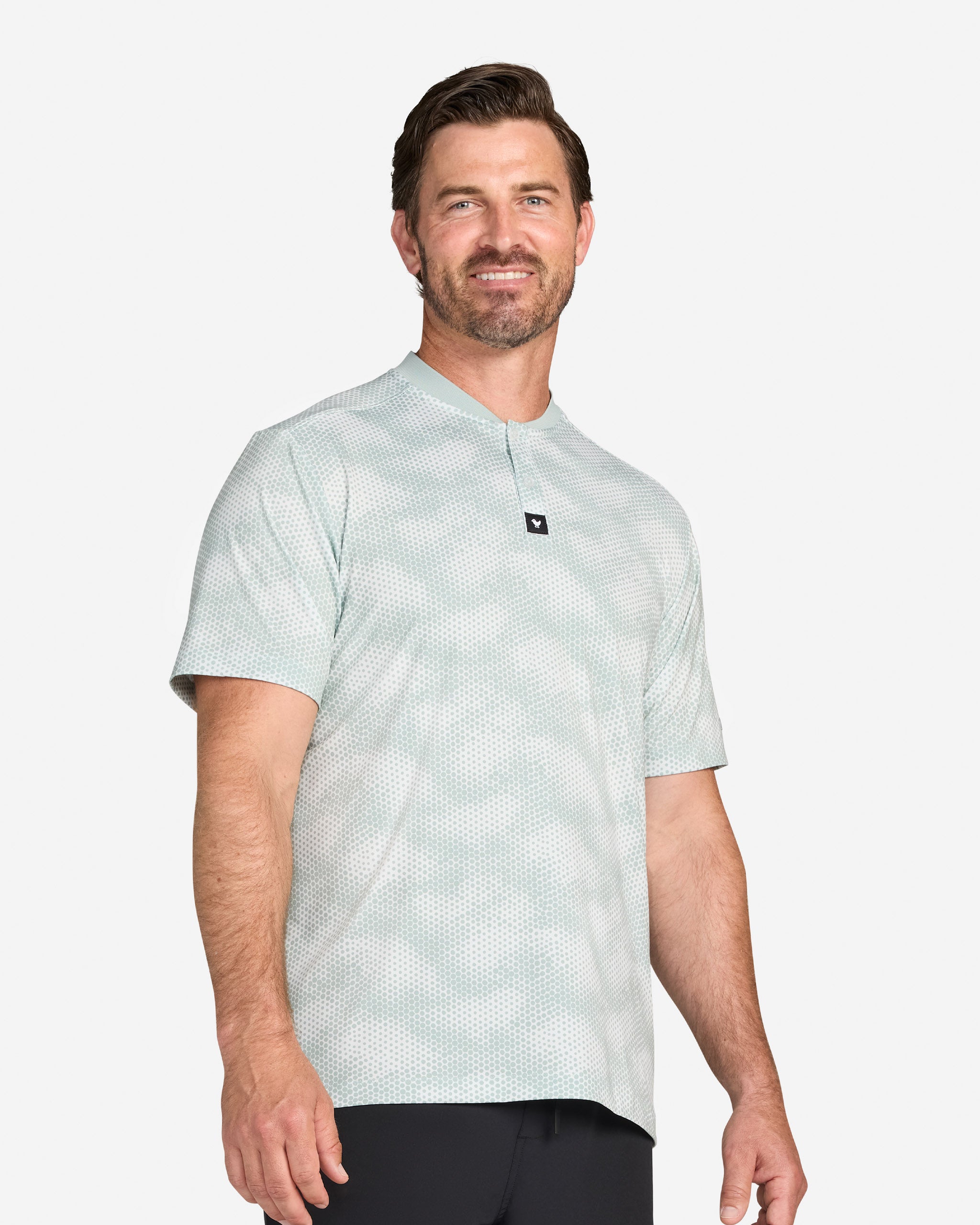 Blade Through the Fog - Washed Sage-Men's Polo-Bad Birdie