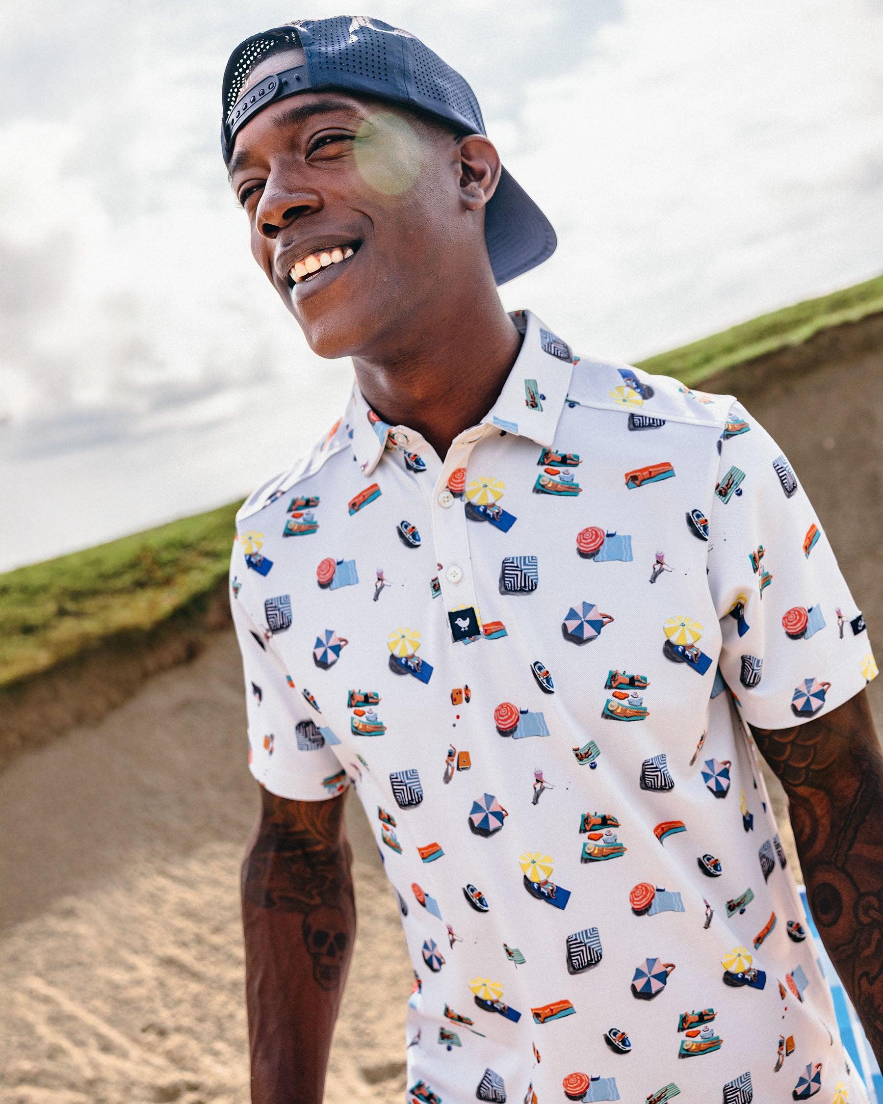 Under The Sun-Men's Polo-Bad Birdie